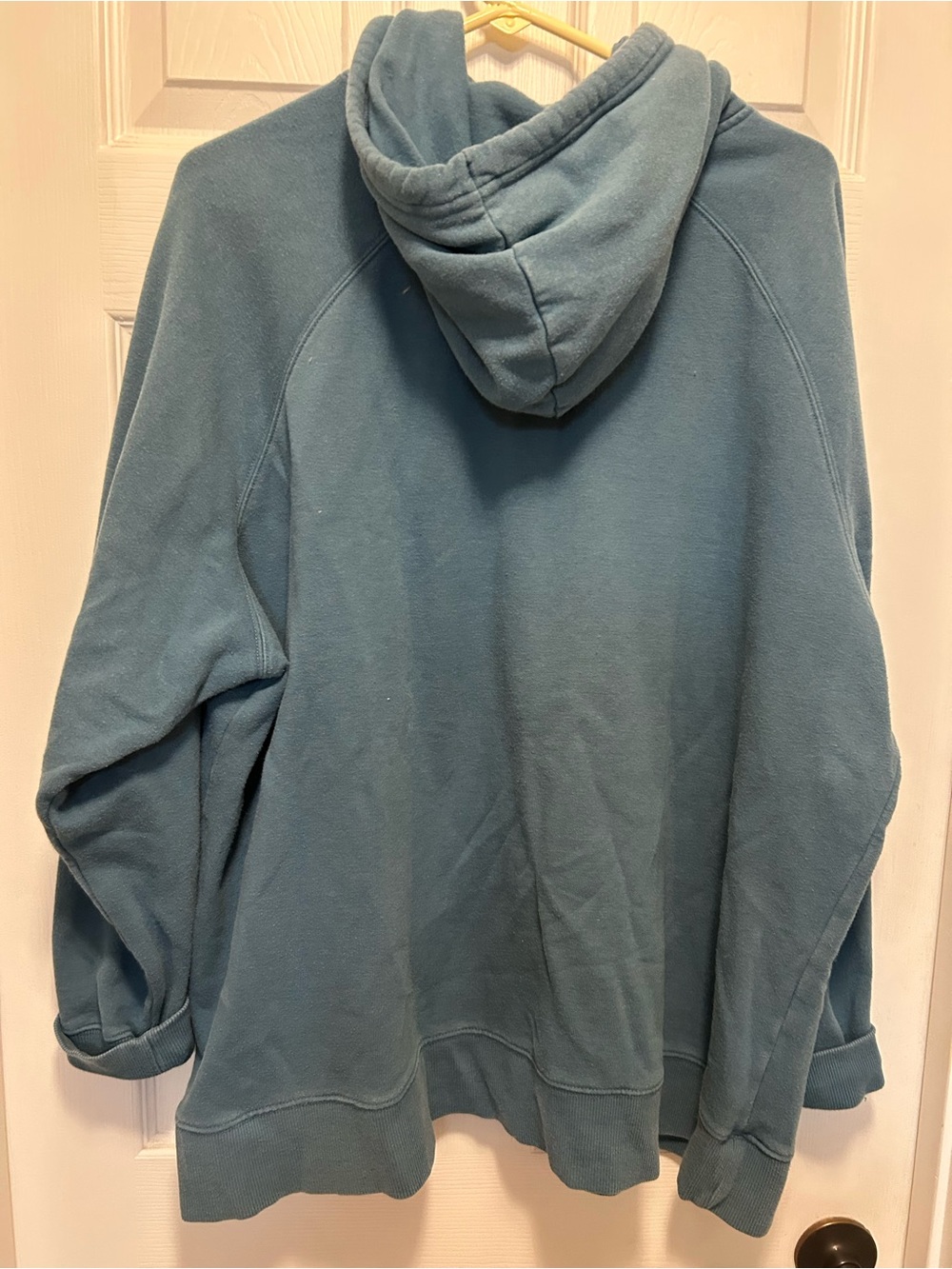The North Face Women’s Blue Crewneck Hoodie with Black Logo - Picture 3 of 3